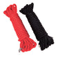 WhipSmart Heartbreaker Satin BDSM Rope - Black/Red Set of 2