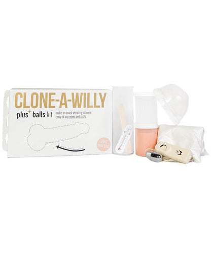 Clone-A-Willy DIY Big Dildo | Plus Balls Realistic Dildo Kit | Light Skin Tone Realistic Dildo