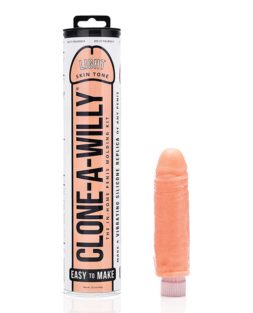 Clone-A-Willy Kit Vibrating Dildo | Light Skin Tone Realistic Dildo | DIY Big Dildo | Large Dildo