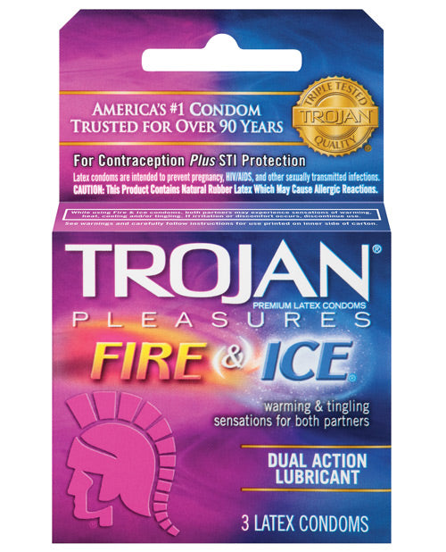 Trojan Fire & Ice Condoms - Box of 3