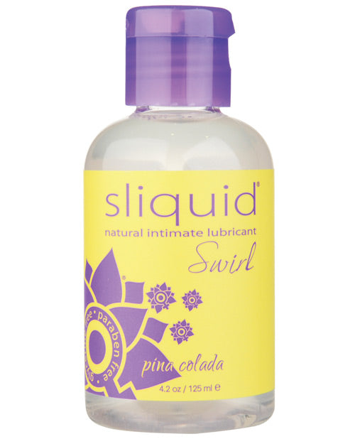 Sliquid Naturals Swirl Lubricant - 4.2 oz  Pina Colada