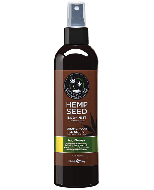 Earthly Body Hemp Seed Moisturizing Body Mist - 8 oz Nag Champa