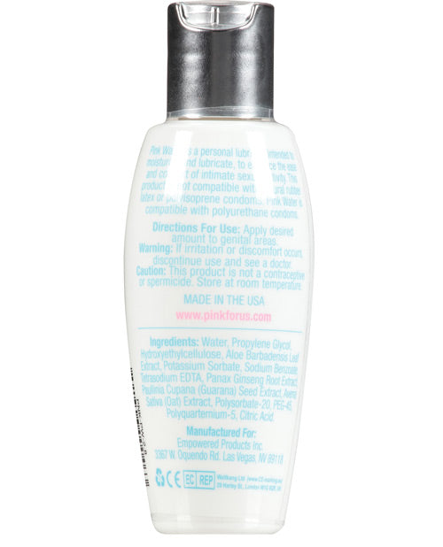 Pink Water Lube - 2.8 oz Flip Top Bottle