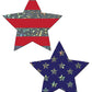 Pastease Premium Glitter Patriotic Star - Red/Blue O/S