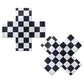 Pastease Premium Checker Cross - Black/White O/S