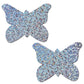 Pastease Premium  Glitter Butterfly - Silver O/S