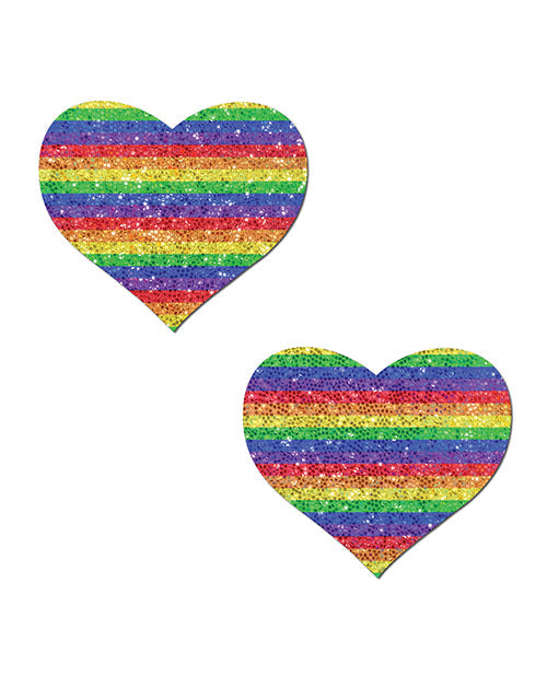 Pastease Premium Glitter Heart -Rainbow O/S