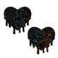 Pastease Premium Melty Heart - Black O/S