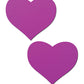 Pastease Basic Heart Black Light Reactive - Neon Purple O/S