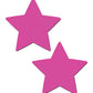 Pastease Basic Star Black Light Reactive - Neon Pink O/S