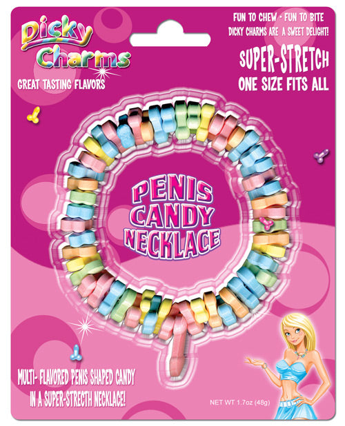 Rainbow Penis Candy Necklace