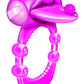 Pierced Tongue X-treme Vibrating Pleasure Ring - Magenta