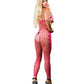 Beverly Hills Naughty Girl Crotchless Mesh Jumper Pink O/S