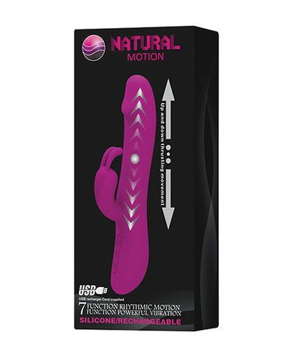 Pretty Love G Spot Vibrator | Natural Motion Thrusting Vibrator |  Fuchsia 7-Function Rabbit Vibrator