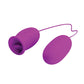 Pretty Love Daisy Silicone Licker & Vibrating Egg - Fuchsia