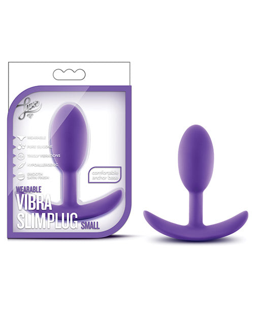 Blush Luxe Wearable Vibra Slim Plug Small - Purple