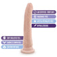 Blush Dr Skin Large Dildo | 8.5" Big Dildo | Beige Suction Cup Dildo | Best Dildo