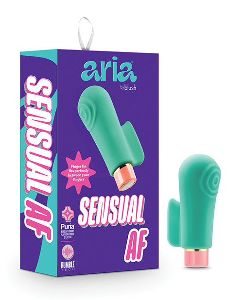 Blush Aria Finger Vibrator | Sensual AF Best Vibrator for Women | 10-Speed Teal Small Vibrator