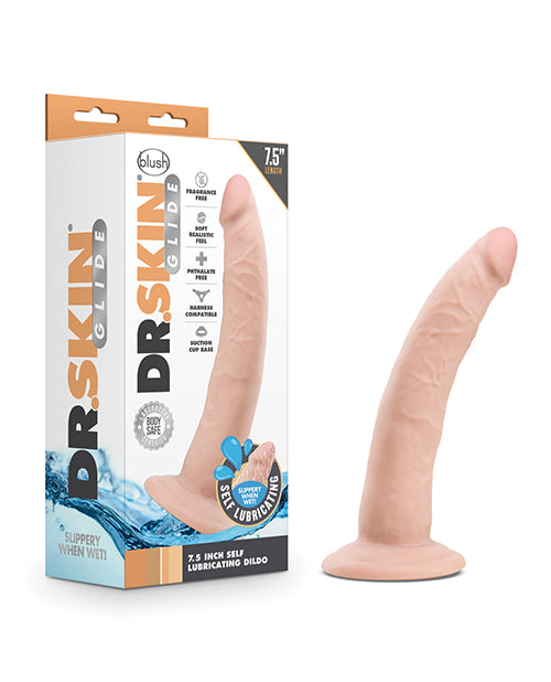 Blush Glide Large Dildo | 7.5" Big Dildo | Lubricating Suction Cup Dildo | Best Dildo