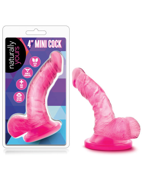 Blush Naturally Large Dildo | 4" Big Dildo | Mini Pink Suction Cup Dildo | Best Dildo