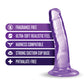 Blush B Yours Plus Large Dildo | 5" Big Dildo | Purple Suction Cup Dildo | Best Dildo