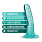 Blush B Yours Plus Large Dildo | 5" Big Dildo | Teal Suction Cup Dildo | Best Dildo