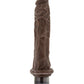 Blush Dr Skin Vibrating Dildo #8 | Chocolate 9.75" Big Dildo | Waterproof Realistic Dildo | Best Vibrator for Women