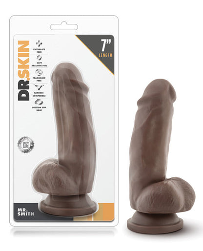 Blush Smith Realistic Dildo | 7" Big Black Dildo | Chocolate Suction Cup Dildo