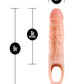 Blush Performance Plus 9" Silicone Cock Sheath Penis Extender - Flesh