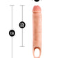 Blush Performance Plus 11.5" Silicone Cock Sheath Penis Extender - Flesh