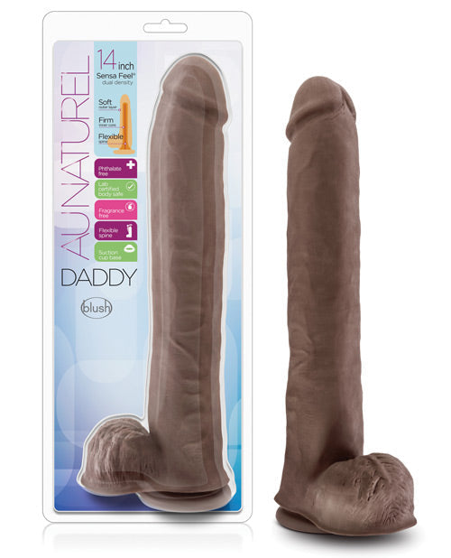 Daddy Giant Dildo | 14-Inch Suction Cup Dildo | Chocolate Big Dildo