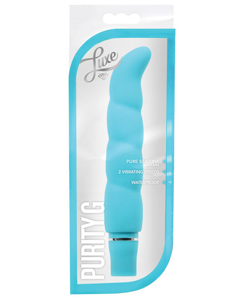 Blush Luxe Purity G Silicone Vibrator - Aqua