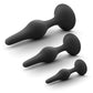 Blush Anal Adventures Platinum Silicone Beginner Plug Kit - Black