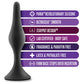 Blush Anal Adventures Platinum Silicone Beginner Plug Kit - Black