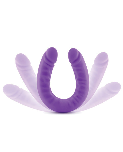 Blush 18" Big Dildo | Slim Double Dildo | Ruse Giant Dildo | Purple Dildo | Double Sided Dildo