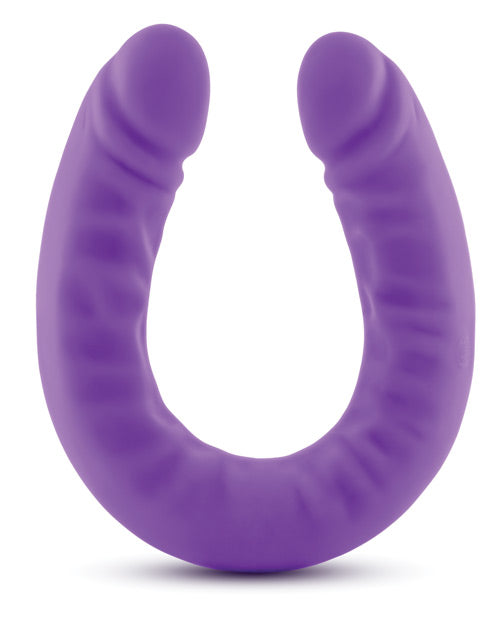 Blush 18" Big Dildo | Slim Double Dildo | Ruse Giant Dildo | Purple Dildo | Double Sided Dildo