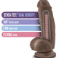 Blush 7" Big Dildo | Fat Boy Chocolate Big Black Dildo | Suction Cup Dildo