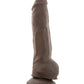 Chocolate Realistic Dildo | Suction Cup Dildo with Balls | 10" Big Black Dildo