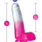 Blush 7" Big Dildo | Magnolia Realistic Dildo | Fuchsia Suction Cup Dildo