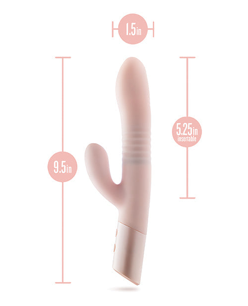 Blush Fraya Rabbit Vibrator | Rechargeable G Spot Vibrator | 10-Mode Pink Clit Vibrator | Best Vibrator for Women