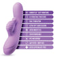 Blush Evelyn Rabbit Vibrator | Purple G Spot Vibrator | 10-Mode Clit Vibrator | Best Vibrator for Women