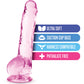 Blush 8" Big Dildo | Crystalline Rose Large Dildo | Suction Cup Dildo | Best Dildo