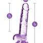 Blush Large Dildo | 7" Big Dildo | Crystalline Amethyst Suction Cup Dildo | Best Dildo