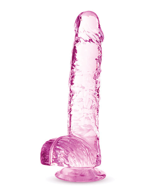 Blush Large Dildo | Rose 6" Big Dildo | Crystalline Dildo Suction Cup Dildo | Best Dildo