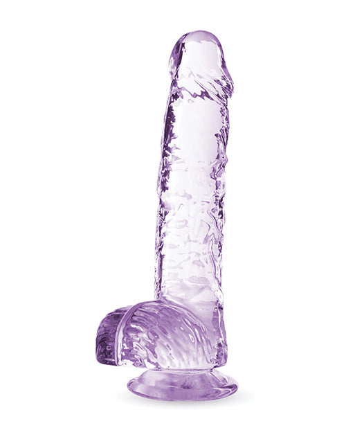 Blush Large Dildo | 6" Big Dildo | Crystalline Amethyst Suction Cup Dildo | Best Dildo