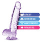 Blush Large Dildo | 6" Big Dildo | Crystalline Amethyst Suction Cup Dildo | Best Dildo