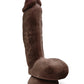 Blush 8.5" Big Black Dildo | Self Lubricating Chocolate Suction Cup Dildo