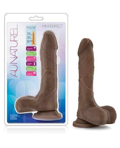 Blush Au Naturel Realistic Dildo | Mister Perfect Large Dildo | Chocolate 8.5" Big Dildo