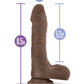 Blush Au Naturel Realistic Dildo | Mister Perfect Large Dildo | Chocolate 8.5" Big Dildo