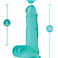 Blush B Yours Plus Realistic Dildo | 7" Big Dildo | Teal Suction Cup Dildo